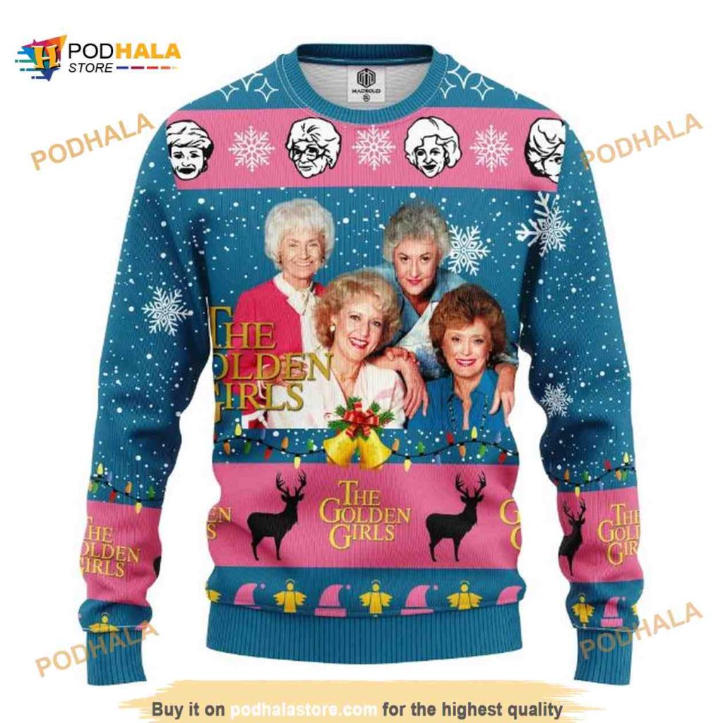 The Golden Girls Merry Xmas Ugly Christmas Sweater