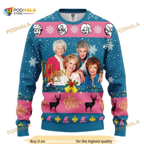 The Golden Girls Merry Xmas Ugly Christmas Sweater, Xmas Gifts