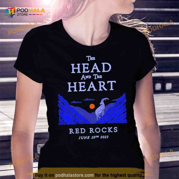 The Head And The Heart June 29 2023 Red Rocks Morrison CO Tour Shirt