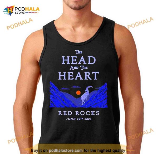 The Head And The Heart June 29 2023 Red Rocks Morrison CO Tour Shirt