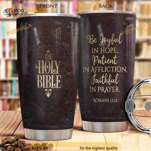 The Holy Bible Book Stainless Steel Coffee Tumbler