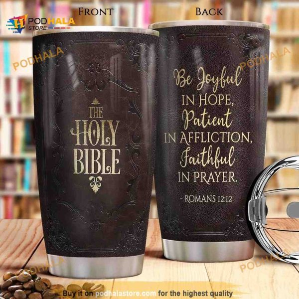 The Holy Bible Book Stainless Steel Coffee Tumbler