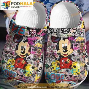 The Life Is Beautiful Mickey Mouse 3D Funny Crocs Clog Shoes