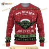 The Mandalorian Starwars The Season To Be Jolly It Is Ugly Xmas Wool Sweater, Xmas Gifts