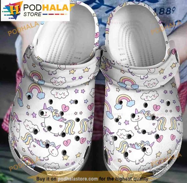 The Sky Unicorn 3D Funny Crocs