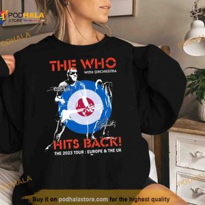 The Who With Orchestra Hits Back The 2023 Tour Europe The Uk Signatures Shirt 2