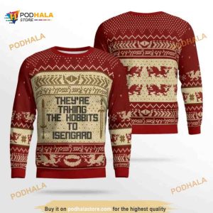 They’re Taking The Hobbits To Isengard LOTR Funny Ugly Christmas Sweater