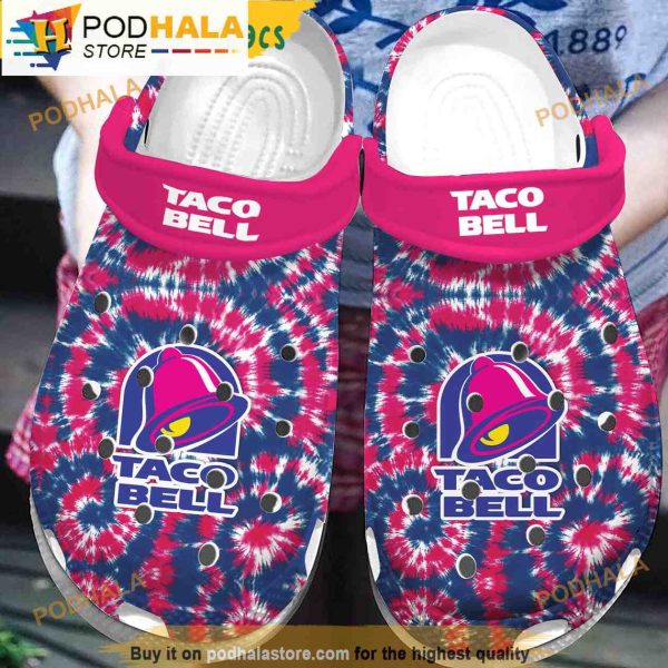 Tie Dye Taco Bell 3D Funny Crocs