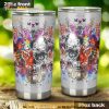 Tiger Head With Half Skull Stainless Steel Coffee Tumbler