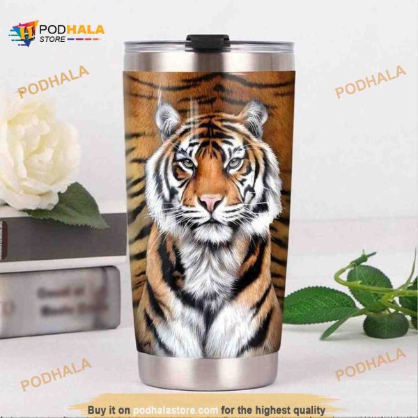Tiger Wild Gift Travel Coffee Tumbler 3D All Over Print