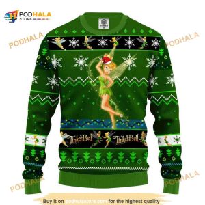Tinker Bell Disney Christmas Ugly Wool Sweater, Xmas Gifts