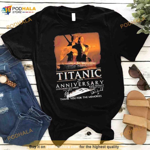 Titanic 25th Anniversary Thank You For The Memories Shirt