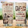 To My Dad From Daughter Stainless Steel Coffee Tumbler