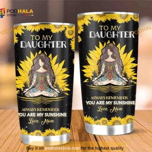 To My Daughter From Mom Stainless Steel Cup Coffee Tumbler