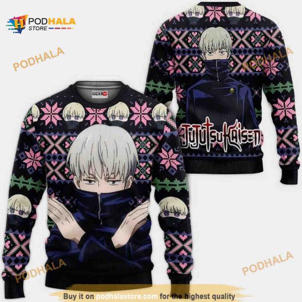 Toge Inumaki Anime Jujutsu Kaisen Xmas Funny Ugly Christmas Sweater