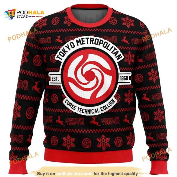Tokyo Metropolitan Jujutsu Kaisen Anime Christmas Ugly Wool Sweater