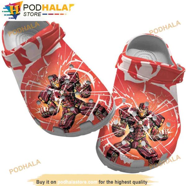 Tony Stark Is Back Iron Man 3D Funny Crocs