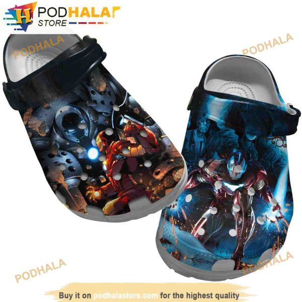 Tony Stark Net Worth Iron Man 3D Funny Crocs