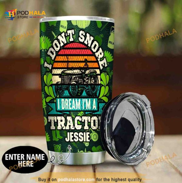 Tractor Personalized Gift Travel Coffee Tumbler 3D All Over Print