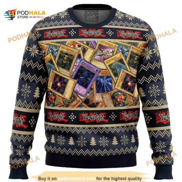 Trading Cards Yugioh Christmas Ugly Wool Sweater, Xmas Gifts