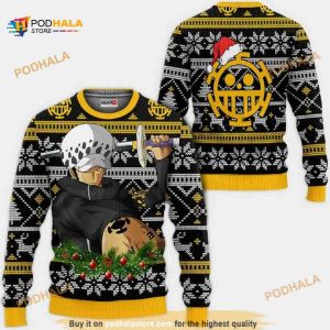 Trafalgar Law One Piece Anime Funny Ugly Christmas Sweater
