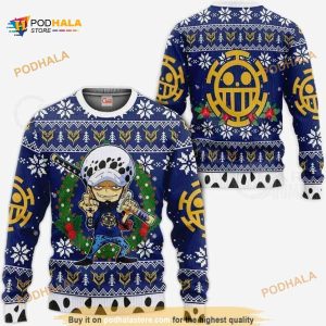 Trafalgar Law One Piece Anime Xmas Funny Ugly Christmas Sweater