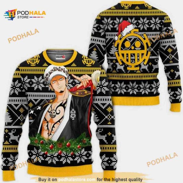 Trafalgar Law Wano One Piece Anime Xmas Funny Ugly Christmas Sweater