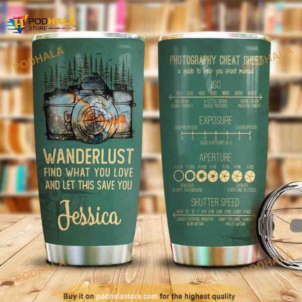 Travel Photography Cheat Sheet Personalized Coffee Tumbler