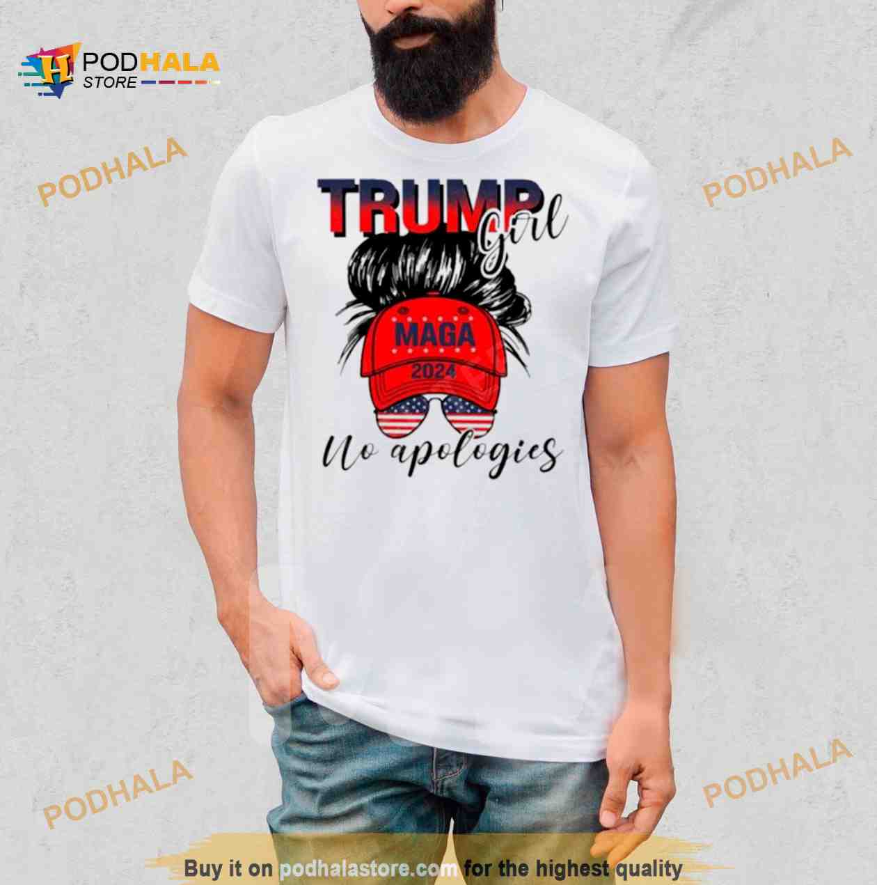 Trump Girl Maga 2024 No Apologies Shirt Trump Girl Maga 2024 No Apologies Shirt