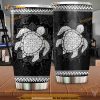Turtle Stone Lotus Mandala Gift Travel Coffee Tumbler