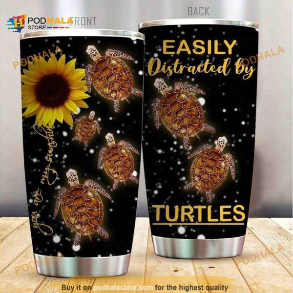 Turtles Distracted Stainless Steel Cup Coffee Tumbler