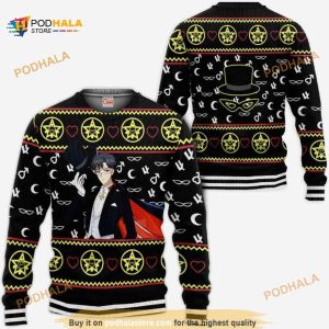 Tuxedo Ugly Christmas Sailor Moon Anime Xmas Idea Sweater, Xmas Gifts
