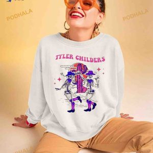 Tyler Childers Skeleton Neon Boho Style Shirt