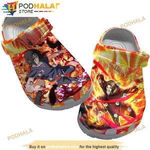 Uchiha Itachi Manga Naruto 3D Funny Crocs