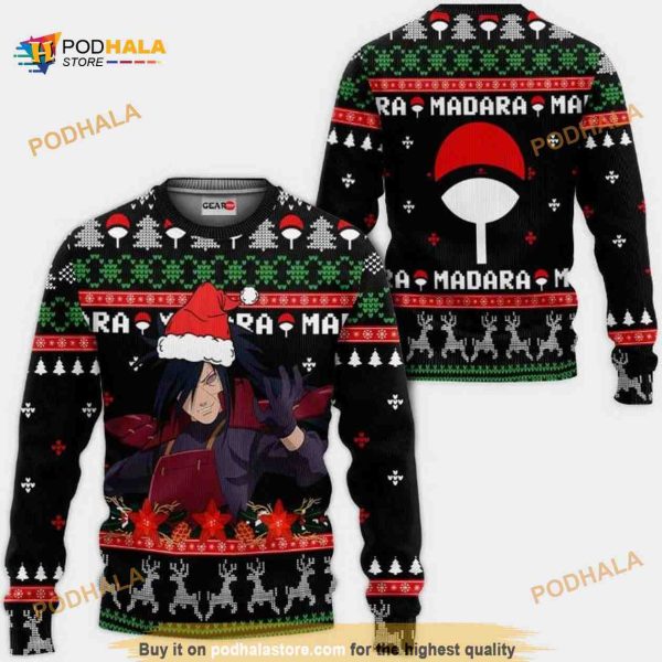 Uchiha Madara Naruto Anime Xmas Ugly Wool Funny Sweater