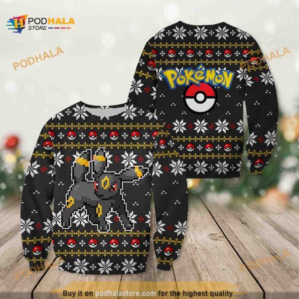 Umbreon Pokemon Anime Funny Ugly Christmas Sweater