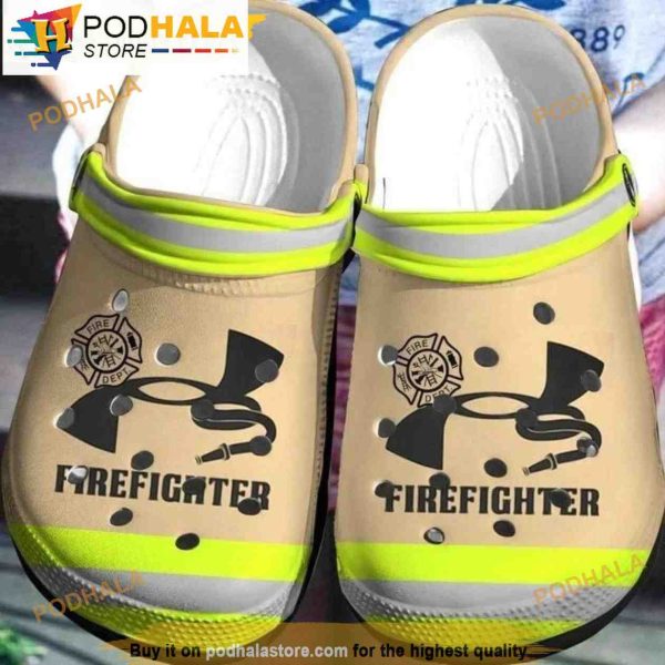 Under Armour Firefighter 3D Funny Crocs Clog Shoes