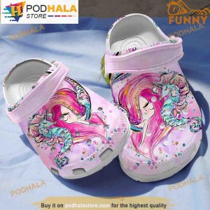 Unicorn And Mermaid 3D Funny Crocs