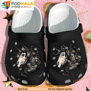 Unicorn Skull Horse 3D Funny Crocs