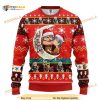 Up Cartoon Movie Gifts, I Love U To The Moon and Back Ugly Xmas Wool Sweater