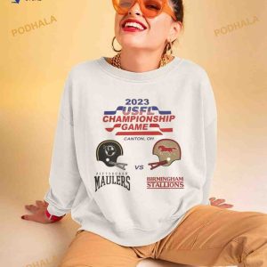 Usfl Game Football Championship Birmingham Stallions Vs Pittsburgh Maulers Match Up 2023 Canton Oh Shirt 2