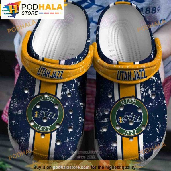 Utah Jazz Nba 3D Funny Crocs Clog Shoes 7b7