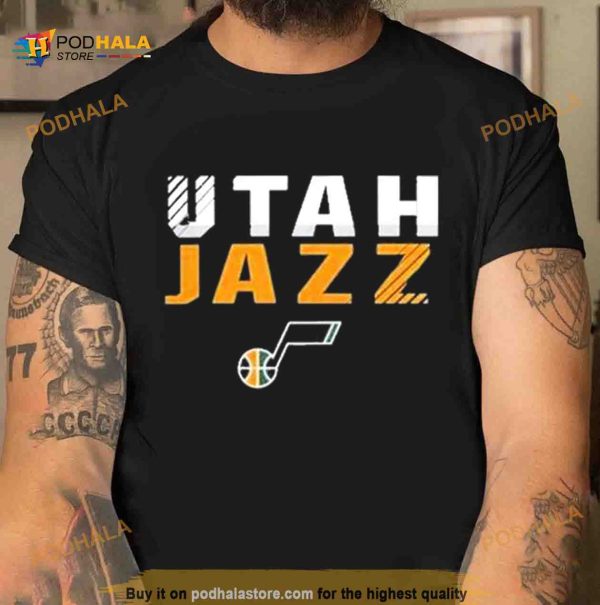 Utah jazz fanatics basketball fade out T Shirt