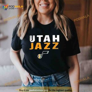 Utah jazz fanatics basketball fade out T Shirt 2