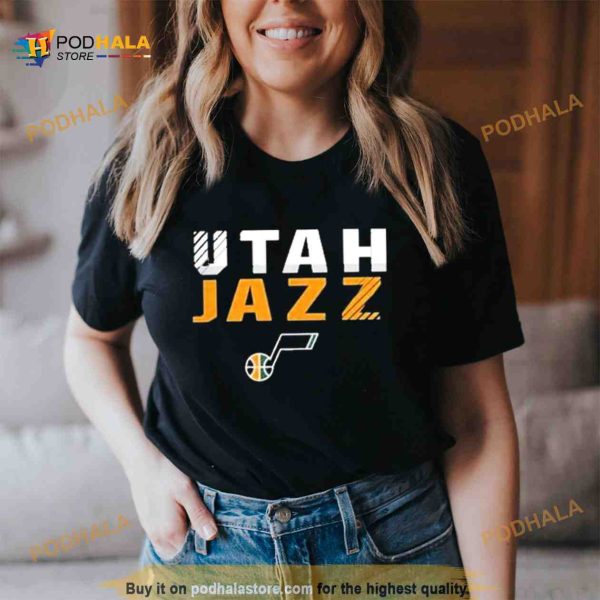 Utah jazz fanatics basketball fade out T Shirt