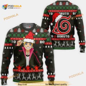 Uzumaki Boruto Anime Xmas Ugly Christmas Funny Sweater