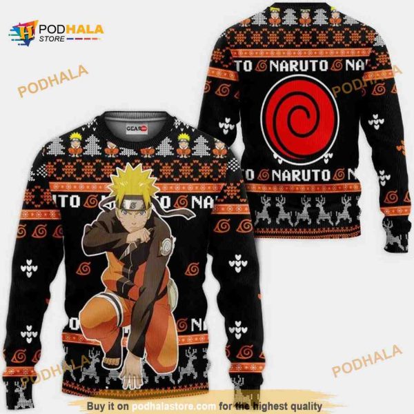 Uzumaki Naruto Anime Xmas Ugly Wool Funny Sweater