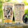 Vegan For The Animals Coffee Tumbler 3D All Over Print