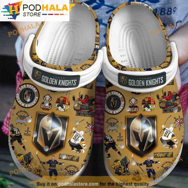 Vegas Golden Knights NHL 3D Funny Crocs Clog Shoes