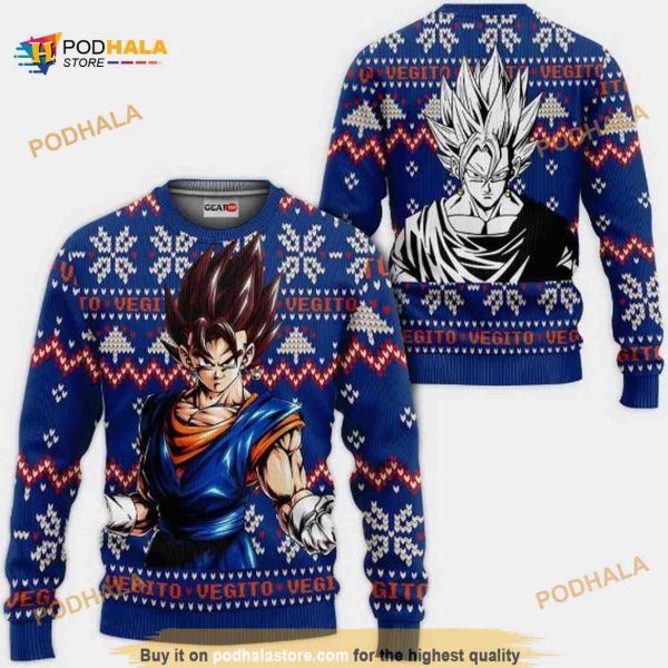 Vegito Anime Dragon Ball Xmas Funny Ugly Christmas Sweater